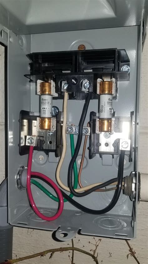 wiring air conditioner disconnect box